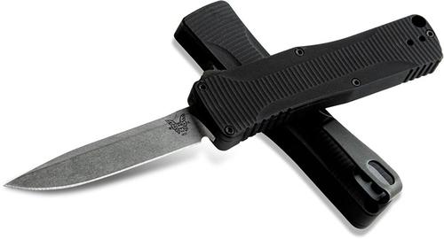 Benchmade Auto Folding Knife w/Plain Edge Clip Point Blade