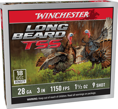 Winchester Long Beard TSS Shotshells LBTSS2839, 28 Gauge, 3", 1 5/8 oz, 1150 fps, #9 shot, 5 Rds/box