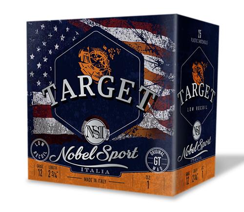 Nobel Sport Target Low Recoil Shotshells ANSLR185, 12 Gauge, 2-3/4", 1 oz, 1200 fps, #8.5 Lead Shot 25 Rds/box