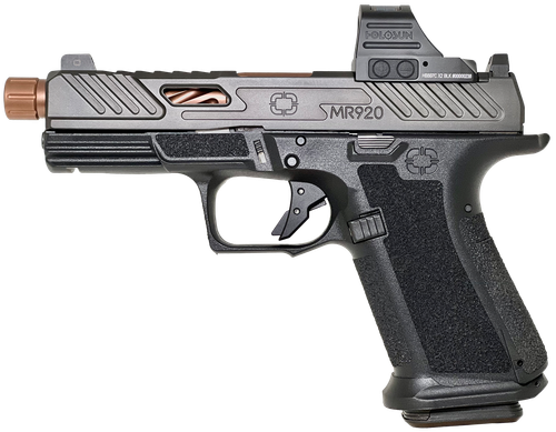 Shadow Systems MR920 Elite w/Optic Optic Ready Pistol SS1009H, 9mm Luger, 4.50in, Black Interchangeable Backstrap, Black Finish, 15 Rds