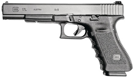 Glock 17 Long Slide Pistol PI1630103, 9mm, 6.02 in, Black Synthetic Grip, Black Finish, 17 Rd