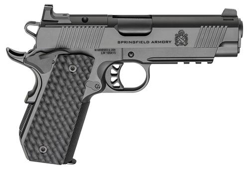 Springfield 1911 TRP AOS Optic Ready Pistol PC9127LRCCAOS, 9mm Luger, 4.25in, VZ Hydra G10, Black Cerakote Finish, 9 Rds
