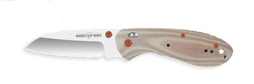 Whiskey Bent Knives Catch Pin Lock Knife, Desert Sand G-10 Handle (WB62-26)
