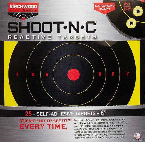 Birchwood Casey 8" Reactive Target Dispenser, 25 Pack (TDSNC825PK)