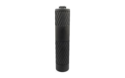 HUXWRX FLOW 65DT Flow-Through, 17-4 Heat Treated Stainless Steel, 6.5 Creedmoor Suppressor, 5/8x24 Direct Thread, Black