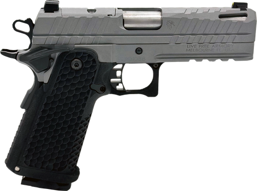 LIVE FREE ARMORY Apollo 11 Compact Optic Ready Pistol LFAPC81303, 9mm Luger, 4.15in, Textured, Elite Gray Cerakote Finish, 17 Rds