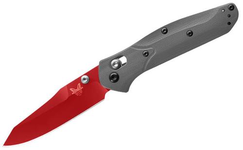 Benchmade Mini Osborne Folding Knife w/Stainless Steel Reverse Tanto Blade, G10 Handle (945RD-2401)