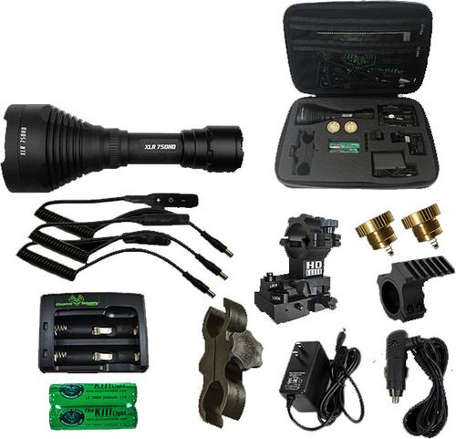 Elusive Wildlife Kill Light XLR 750HD Zoome Focus Hunting Light Package, Pro Gun Package (KLP242PRO)