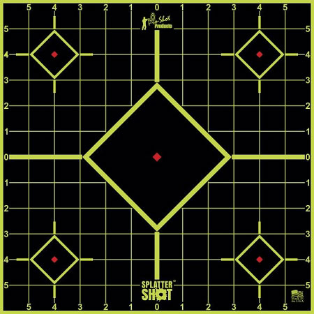 Pro Shot Products 8" Splatter Shot Green Sight In Target Peel and Stick Target, 6 Pack (8SIGREEN6PK)