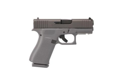 Glock 43X Pistol UX4350201FRGF, 9mm, 3.39", Gray Synthetic Grips, Black Finish, Fixed Glock Sights, 10 Rds