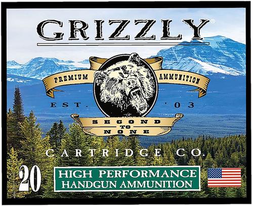 Grizzly Ammunition High Performance Pistol Ammunition GC38SP9, 38 Special, Full Metal Jacket Flat Point, 148  GR, 20 Rd/bx