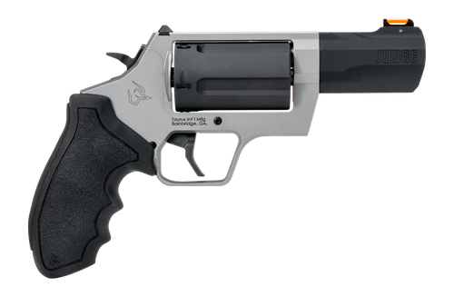 Taurus Judge Revolver, 410/45 Long Colt, 3", Rubber Grip, Stainless Finish, 5 Rd