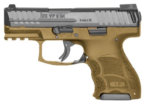 Heckler & Koch VP9 SK Pistol 81000096, 9mm Luger, 3.39", FDE Grips, FDE Finish, 10 Rds
