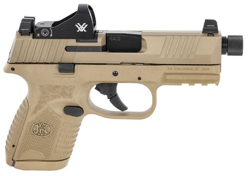 FN Herstal 509 w/Optic Optic Ready Pistol 66100801, 9mm Luger, 4.32in, FDE Interchangeable Backstrap, Flat Dark Earth Finish, 10 Rds