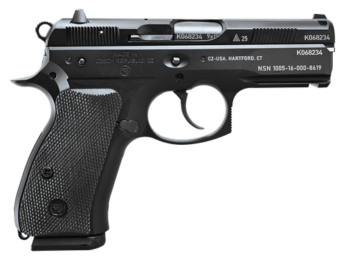 CZ 75 P01 50th Anniversary Elite Pistol 91297, 9mm, 3.75in, Black Rubber Grips, Black Polycoat Finish, 15 Rds