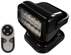 Golight Radioray Model 79514 Magnetic LED Searchlight (Black) w/Wireless Remote