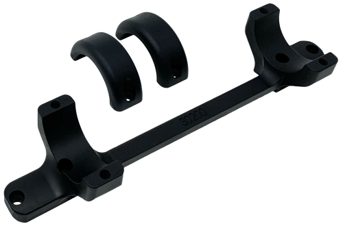 DNZ 30200 30MM Medium Matte Black Base/Rings For Savage Round Receiver
