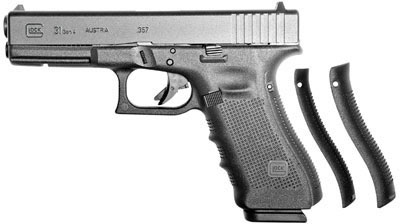 Glock 31 Gen4 Pistol PG3150203, 357 SIG, 4.49 in, Black Synthetic Grip, Black Finish, 15 Rd