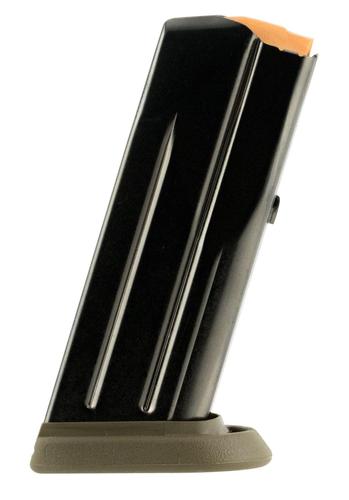 FN Herstal FNS Compact Magazine, 9mm Luger, 12 Rounds, Black/FDE, Detachable (20100062)