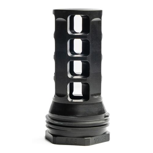 Huxwrx QD .338 Cal Muzzle Brake, Black with 3/4x24 tpi Threads, (1598)