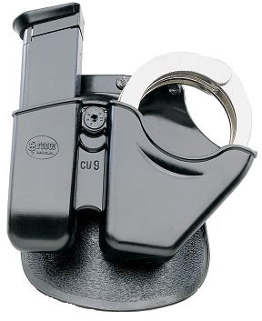 Fobus Handcuff/Magazine Case w/Adj Paddle CU9RP, For 9mm Double Stack