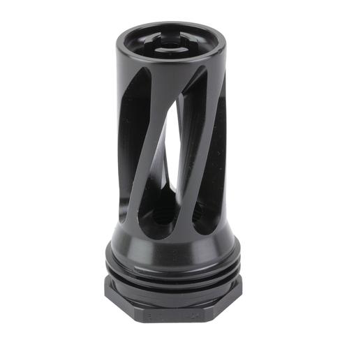 Huxwrx QD 6mm Flash Hider Black with 5/8"x24 tpi Threads, 1.7" OAL for 6mm,