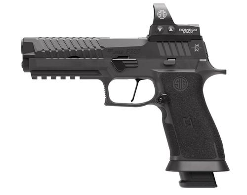 Sig Sauer P320-XFive Max 2 Pistol 320X5-9-MAXM2, 9mm, 5in Match Grade Bull Barrel, Tungsten Infused X Grip, 21 Rds