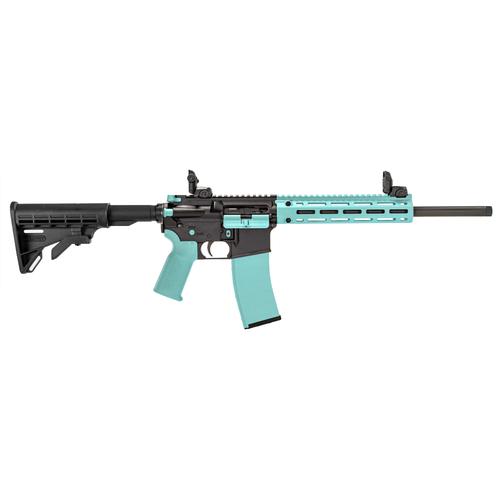 Tippmann Arms M4-22 LTE Accent, 22 LR, 16", 25 Rds, Black & Robins Egg Blue