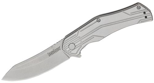 Kershaw Husker Trailing Point EDC Knife w/Stonewashed Handle (1380X)