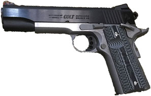 Colt Competition 70 Series Pistol O1070CCSTT, 45 Automatic Colt Pistol ACP, 5", Gray G10 Grips, Two-Tone Finish, 8 Rd