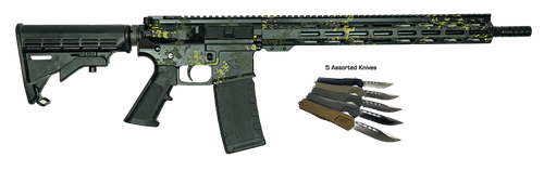 Great Lakes GL15 Bundle Rifle GL15LBLKRIFLEBUNDLE, 223 Wylde, 16", Telescoping Buttstock Stock, 30 Rds