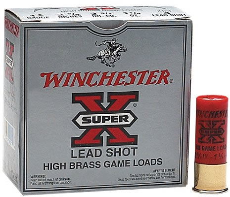 Winchester Super X High Brass Game Load X413H6, 410 Gauge, 3", 3/4 oz, 1100 fps, #6 Lead Shot, 25 Rds/Bx
