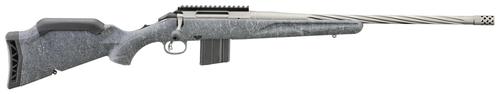 Ruger American Gen II, Bolt Action Rifle, 22 ARC, 20" Cobalt Cerakote Threaded Barrel, Adjustable Gray Splatter Stock, 10 Rds, 46918