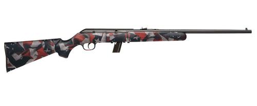 Savage 64 F Semi-Auto Rifle 40222, 22LR, 21", US Flag Synthetic Sporter Stock, 10 Rds