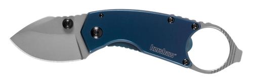 Kershaw Antic Drop Point Plain Edge Folding Knife w/Blue PVD Handle (8710)