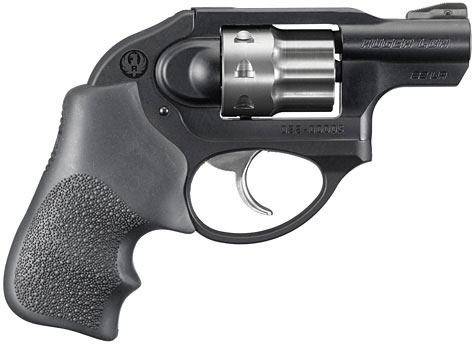 Ruger LCR-22 Lightweight Compact Revolver 5410, 22 Long Rifle, 1.875 in, Hogue Tamer Grip, Matte Black Finish, 8 Rd