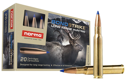 Norma Bondstrike Rifle Ammunition 20176102, 300 RUM, Bonded Polymer Tip, 180 gr, 3182 fps, 20 Rd/Bx