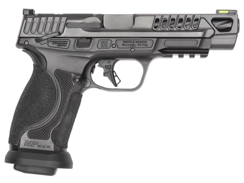 Smith and Wesson M&P9 M2.0 Competitor HD Pistol, 9mm, 5", Black Armornite Stainless Steel, Optic Ready, Serrated Slide, w/Safety, 17 Rds