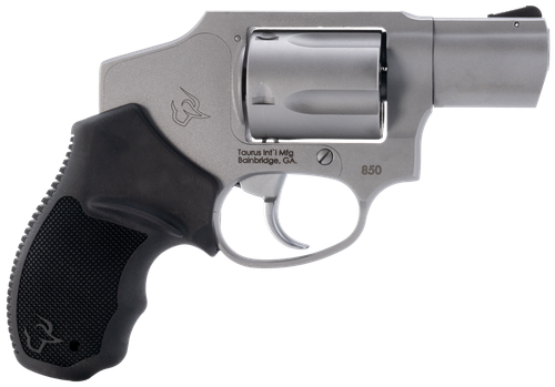 Taurus 850 Revolver 2850129, 38 Special, 2", Black Rubber Grip, Stainless Steel Finish, 5rd