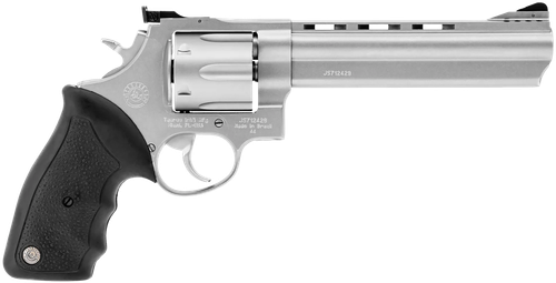 Taurus 44 Large Frame Revolver 2440069, 44 Remington Mag, 6 1/2" Ported, Soft Rubber Grip, Matte Stainless Finish, 6 Rd, Adj Sights
