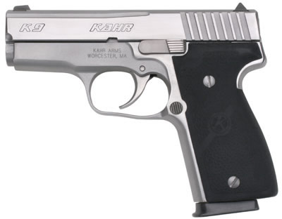 Kahr K9 Elite Double Action Pistol K9098, 9mm, 3-1/2", Synthetic Grip, Polished Stainless Finish, 7 Rd