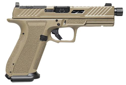 Shadow Systems DR920 Elite Optic Ready Pistol SS-2022-B, 9mm Luger, 4.50in, Interchangeable Backstrap, Flat Dark Earth Finish, 17 Rds