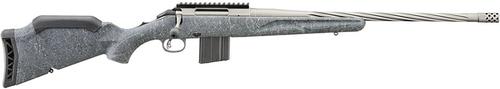 Ruger American Predator Gen II Rifle 46911, 6.5 Grendel, 20 in Threaded, Gray Splatter Stock, Stainless Finish