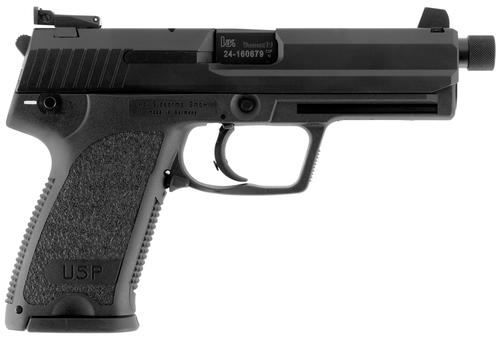 Heckler & Koch USP9 Tactical V1 DAO Pistol 81000349, 9mm Luger, 4.86", Black Grips, Black Finish, 10 Rds