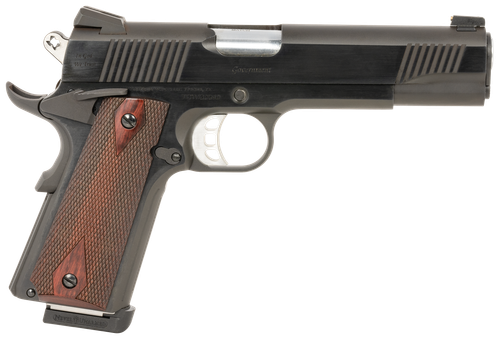 EAA Custom 1911 Government Pistol TGWGVBL45, 45 ACP, 5in, Walnut Grips, Blued Finish, 7 Rds