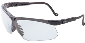Howard Leight Genesis Safety/Shooting Glasses w/Clear Lens & Black Frame (R03570)