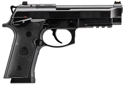 Beretta 92GTS Pistol DA/SA J92XFMSDA21, 9mm, 4.70", Black Textured Grips, Black Anodized Finish, Optic Ready, 18 Rds