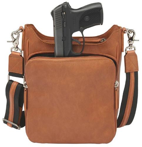 Gun Tote'n Mamas CrossBody Mail Pouch, Tan (GTM-17/TN)
