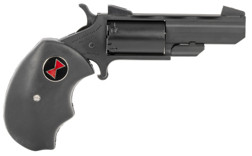 North American Arms Black Widow Revolver BWMCRK, 22 WMR, 2", Rubber Grips, Stainless Cerakote, 5 Rds
