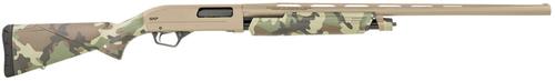 Winchester SXP HYBRID Shotgun 512434292, 12 Gauge, 28", 3.50" Chmbr, Flat Dark Earth Perma-Cote Aluminum Receiver, Woodland Camo Synthetic Stock